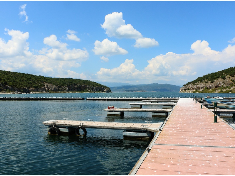 Psarades, vue sur le lac Prespa #02